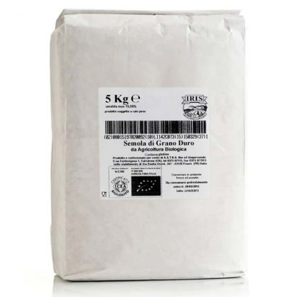 SEMOLA GRANO DURO BIO 5 kg.