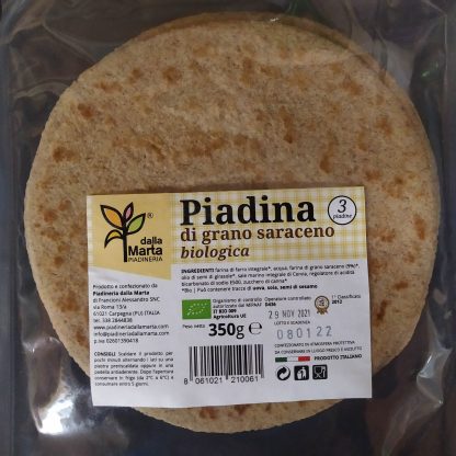 PIADINA GRANO SARACENO BIO 350 gr./ml.