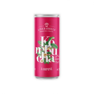 KOMBUCHA AL LAMPONE IN LATTINA